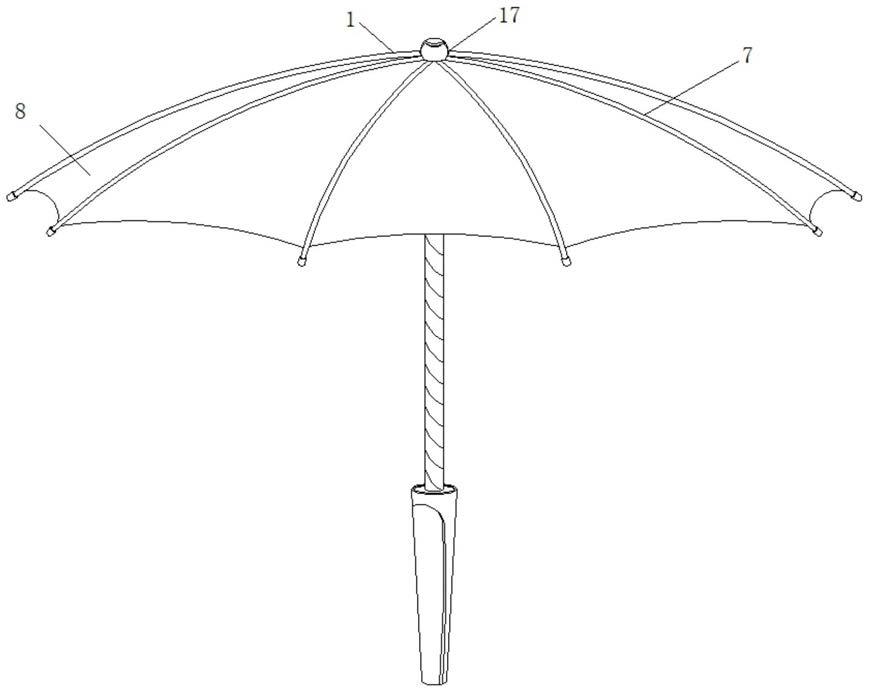 一种锁水式便携雨伞的制作方法
