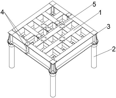 一种组装式塔吊基础钢平台的制作方法