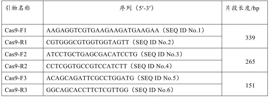 基因编辑作物产品中关键外源基因Cas9的PCR检测方法与流程