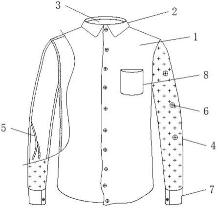 一种能够调节衣袖长度的衬衫的制作方法