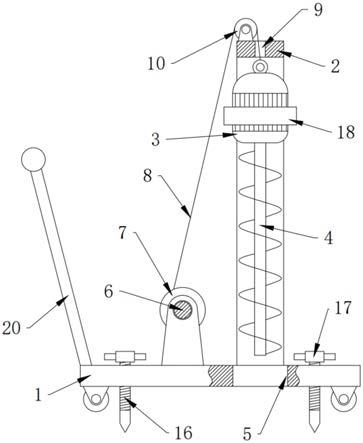 建筑施工电子打桩定位装置的制作方法