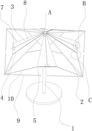 一种可拼接的伞骨架的制作方法