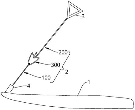 拉绳装置及动力冲浪板的制作方法