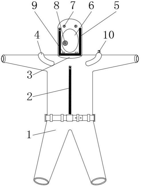 一种带呼吸阀的防护服的制作方法