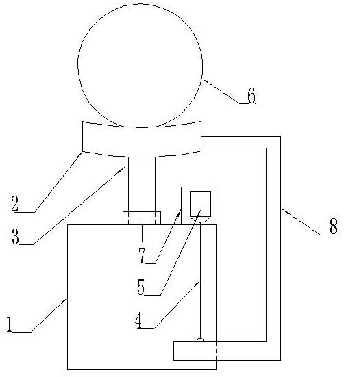 一种球墨铸铁管喷锌托轮轴定位装置的制作方法
