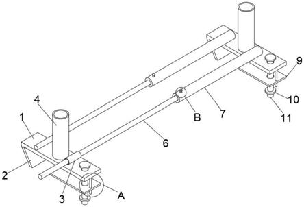 悬挑工字钢脚手架立杆底座定型化固定装置的制作方法
