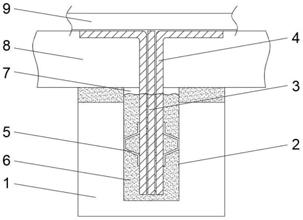 一种抗浮锚杆施工结构的制作方法