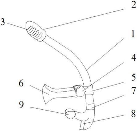 一种游泳潜水呼吸管的制作方法