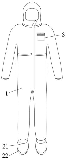 一种多功能医用吸汗降温防护服的制作方法