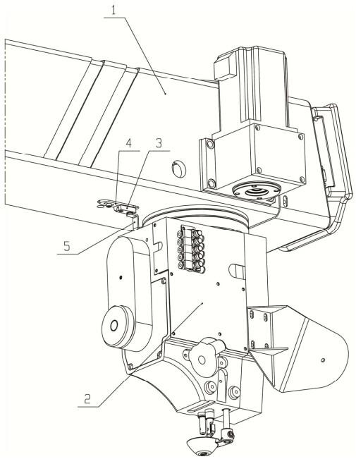 一种缝纫机的机头旋转复位装置的制作方法