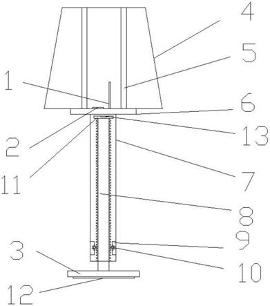 一种利于调节的落地灯的制作方法