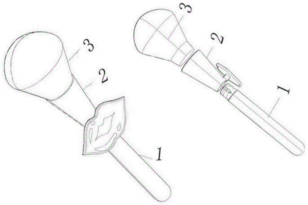 一种具有可变换结构配饰的化妆刷的制作方法