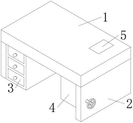 一种具有可收纳护眼灯的家用儿童书桌的制作方法