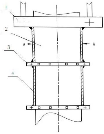 锅炉主汽、热段管道垂直段保温防脱落支撑结构的制作方法