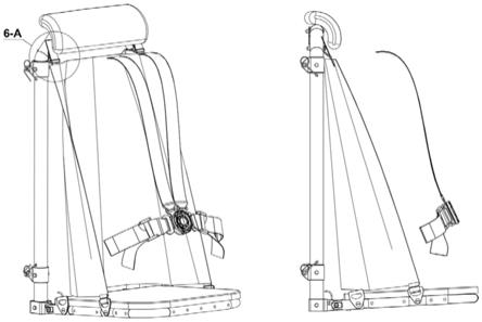 一种织物撕裂吸能的轻型抗坠毁座椅的制作方法