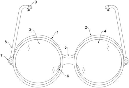 一种具有佩戴加固结构的眼镜的制作方法