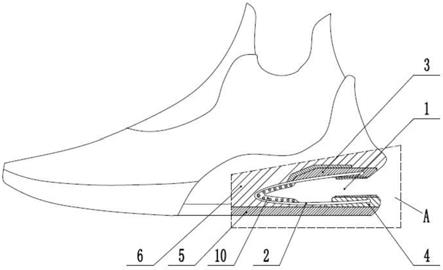 一种减震助力型运动鞋的制作方法