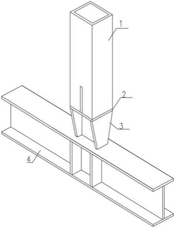 一种应用于箱型柱焊接的连接结构的制作方法