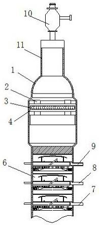 脱除催化油浆中固含量的减压塔的制作方法