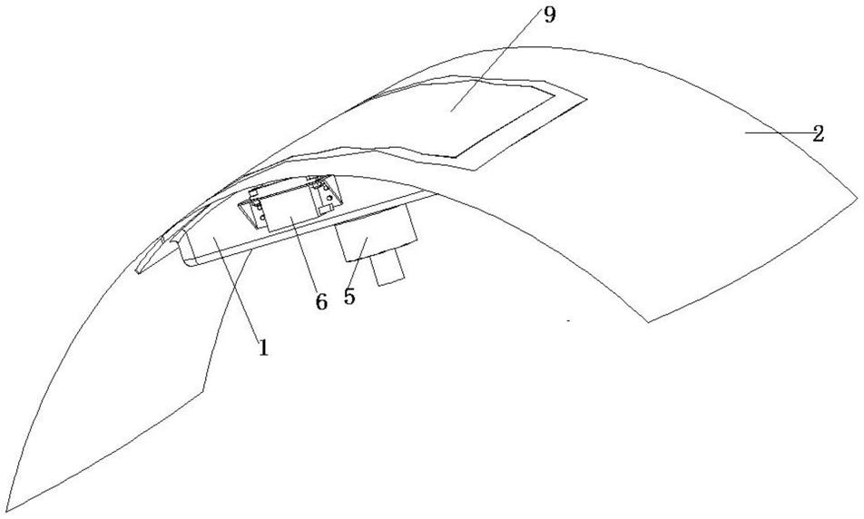 一种利用舵机驱动的无人机气囊盖释放装置的制作方法