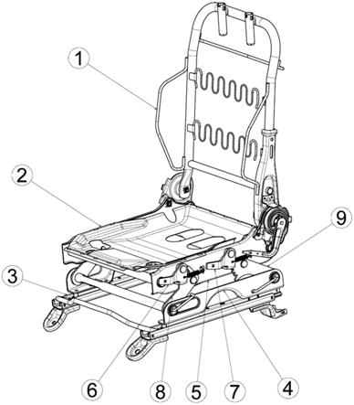 前后独立升降座椅骨架的制作方法