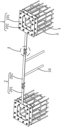 一种排架钢框柱预埋锚栓精准定位装置的制作方法