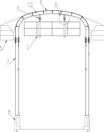 一种全封闭声屏障吊挂式自行走安装平台的制作方法