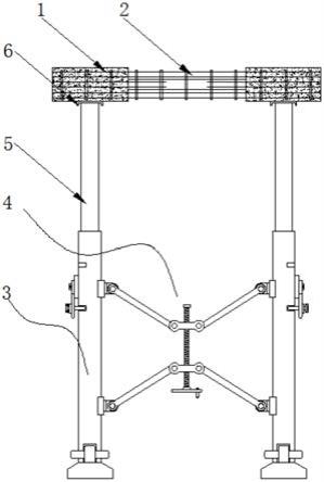 一种土木房建用后浇带支撑结构的制作方法