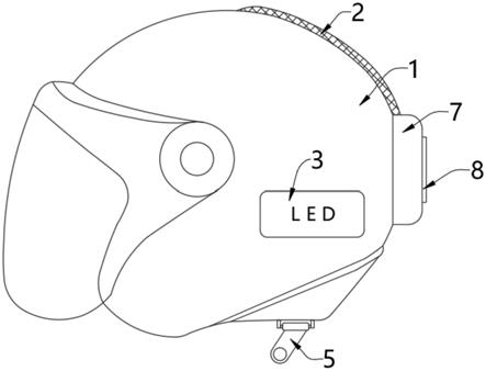 一种具有体温监测功能的电动车头盔的制作方法