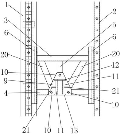 一种提升桁架可换向使用的升降机电动葫芦连接装置的制作方法