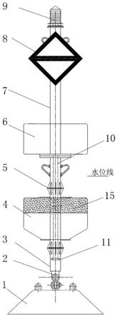 一种内河航道用活节式灯桩的制作方法