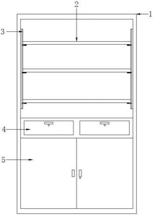 一种具有防潮功能的文件柜隔板支架的制作方法