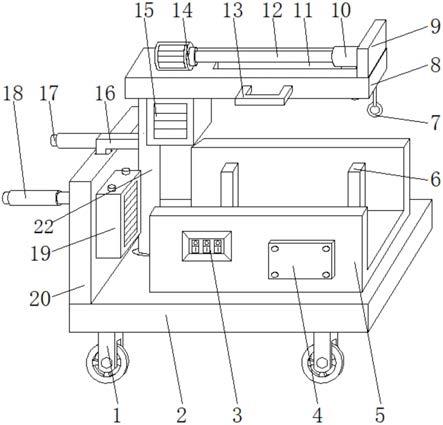 一种明挖隧道施工用建材搬运推车的制作方法