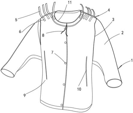 一种适用于肩部手术的病号服的制作方法