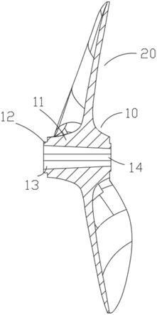 防脱落两叶螺旋桨的制作方法
