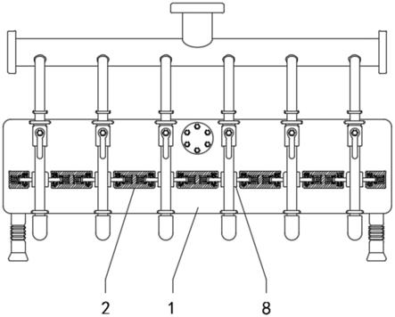 一种纺丝箱体连接管道支撑装置的制作方法