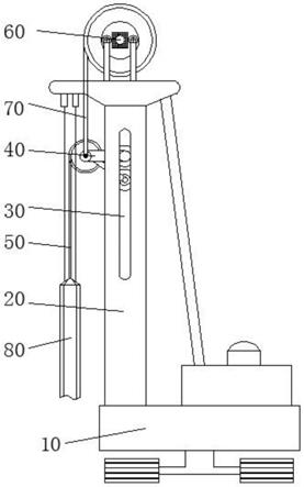 打桩机浮动管调节装置的制作方法