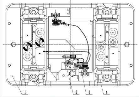 一种地轨卡轨车用机械触发液压制动系统的制作方法
