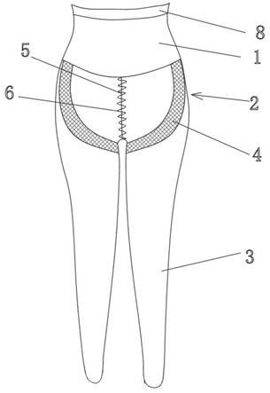 一种具有提臀功能的贴片瑜伽外穿裤的制作方法