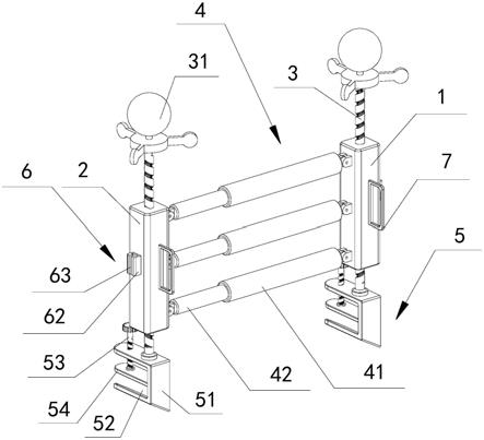 一种建筑工程工具式楼梯防护栏杆的制作方法