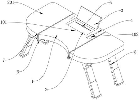 一种折叠式智能儿童书桌的制作方法