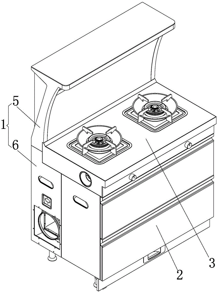 一种分体式集成灶的连接结构的制作方法