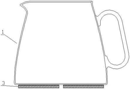 一种防电磁加热层氧化的导磁玻璃壶的制作方法