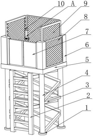 一种矩形墩柱安全施工高空操作平台的制作方法