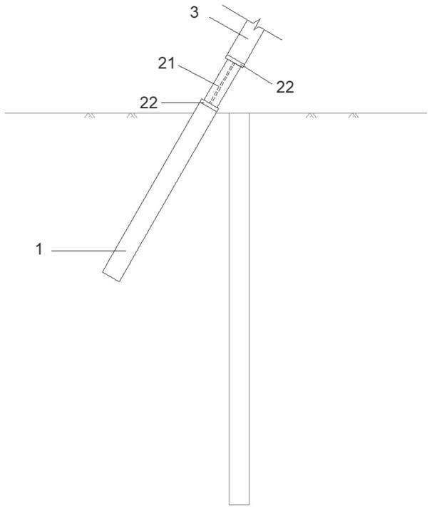 分级施工的穿地下室底板防水可控的预制倾斜支护桩的制作方法