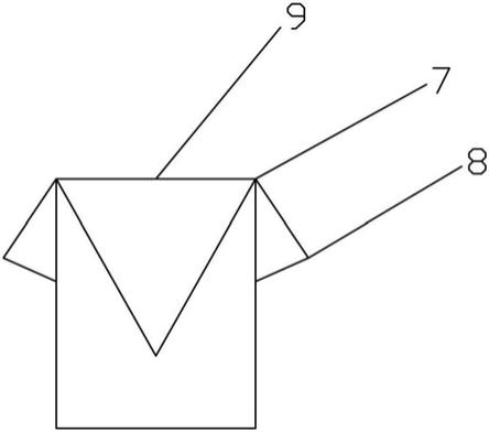 一种T恤形产品折纸结构的制作方法