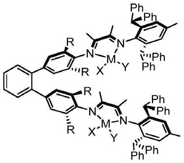 一种大位阻邻苯桥双金属α-二亚胺催化剂、制备方法和用途与流程
