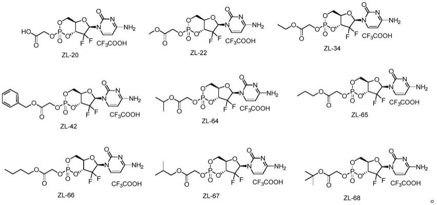 一种吉西他滨环磷酸酯前药及其制备方法和应用与流程
