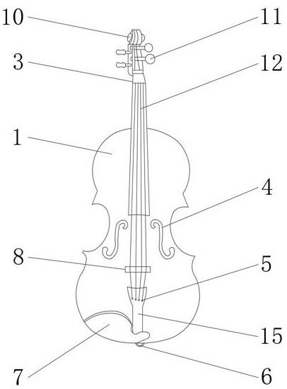 一种具有学习动作矫正器的小提琴的制作方法