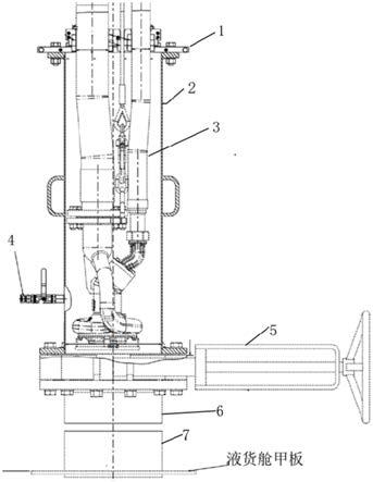 一种便携式液压潜没泵的下舱安装组件的制作方法
